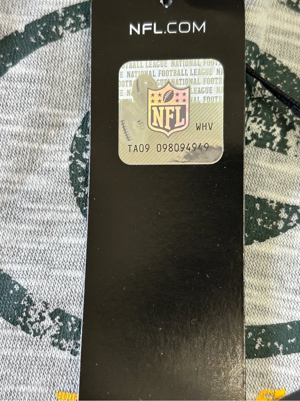 NFL Green Bay Packers Gray Zip up Hoodie with Dark Green Team Print